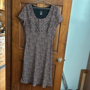 Elegant Black Floral Midi Dress